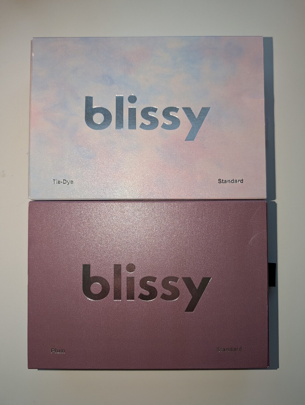 Blissy Silk Pillowcase Set - Tie-Dye & Plum